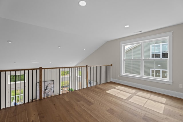 65 Soderman Way Unit 65, Cheshire, CT 06410 - bonus room featuring wood finished floors, vaulted ceiling, and recessed lighting