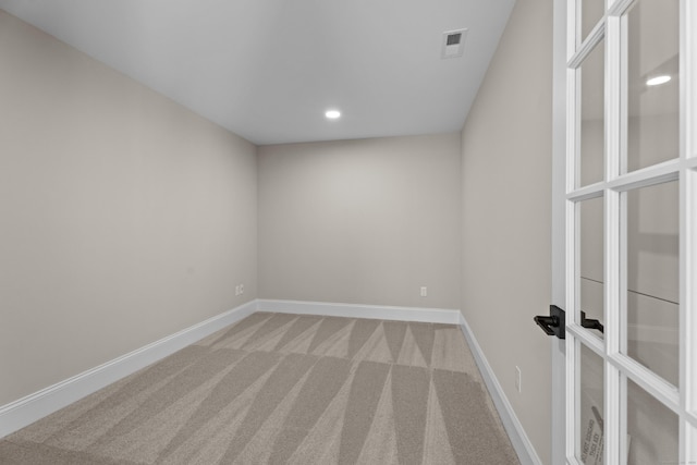 65 Soderman Way Unit 65, Cheshire, CT 06410 - empty room with light carpet, recessed lighting, and french doors