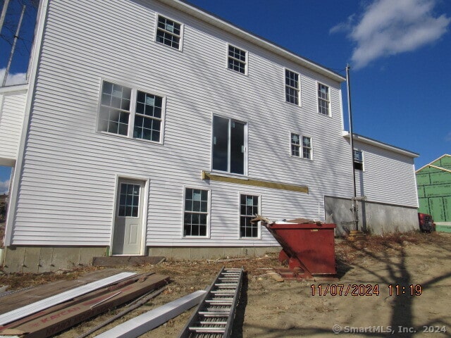 view of rear view of property