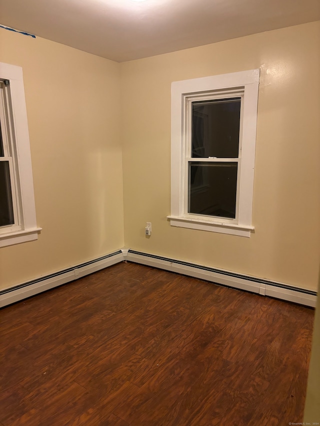 empty room featuring hardwood / wood-style floors