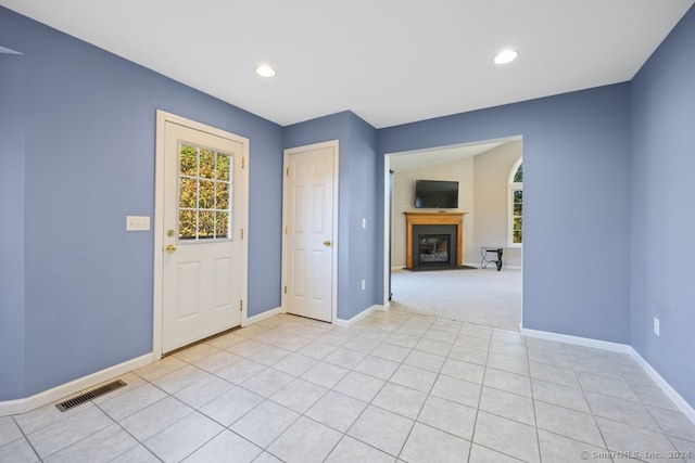 view of tiled foyer