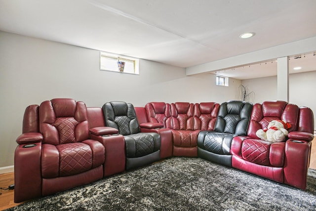 view of home theater room