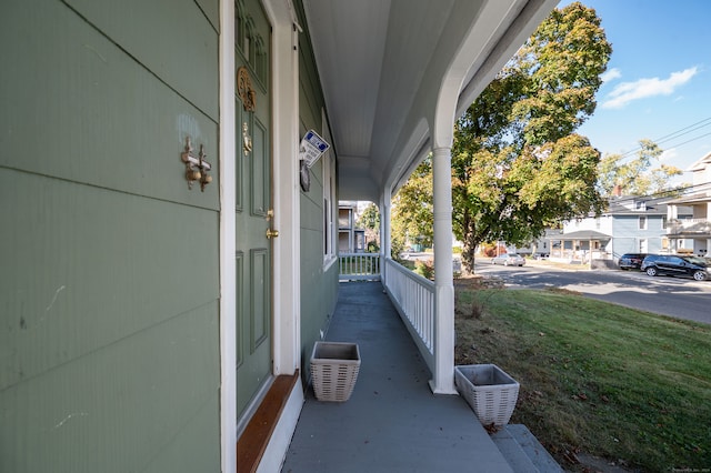 view of patio with covered porch