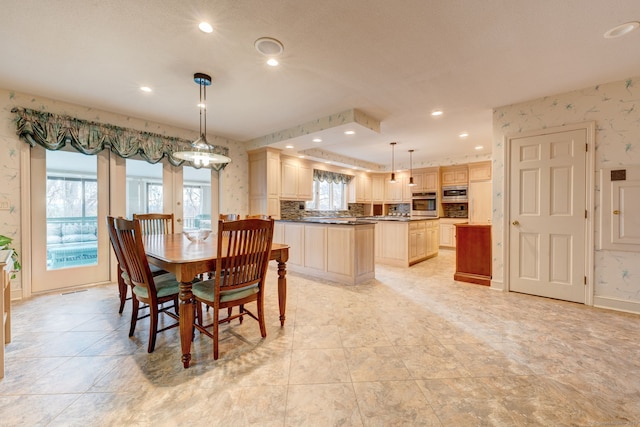 dining room with a healthy amount of sunlight