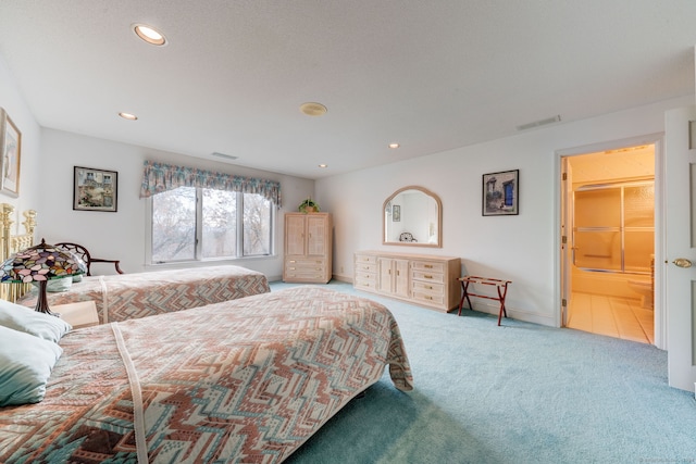 carpeted bedroom featuring a spacious closet