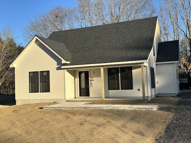 view of front of property with a porch