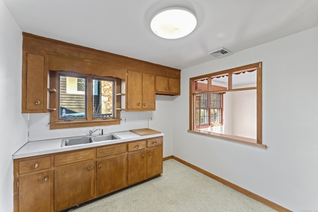 kitchen featuring sink