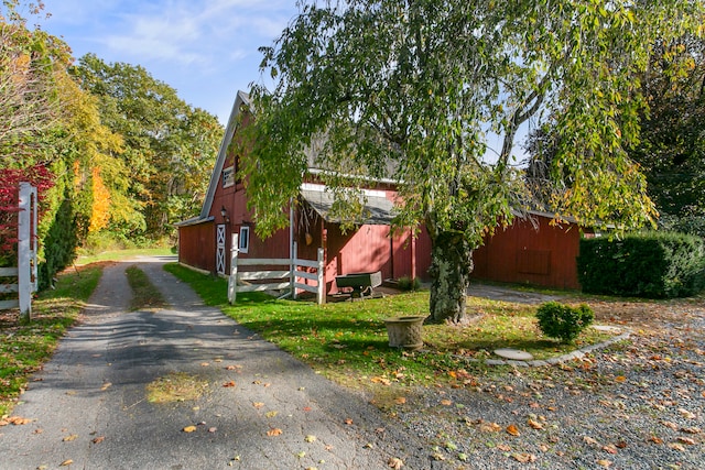 view of side of property