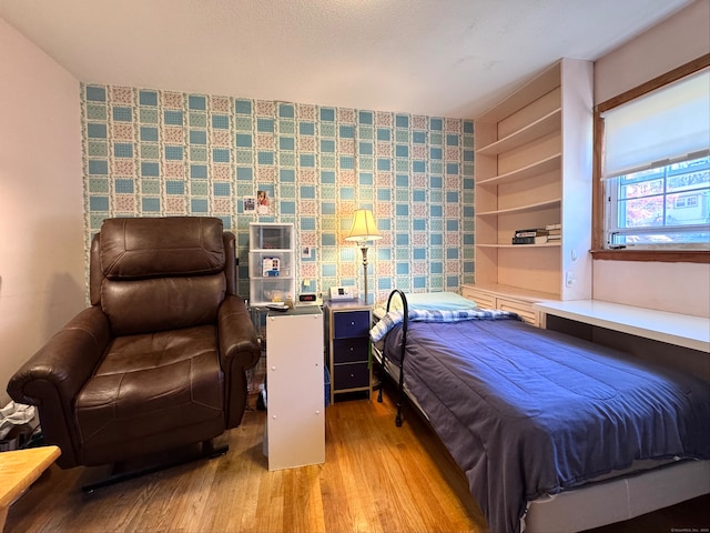 bedroom featuring light hardwood / wood-style floors