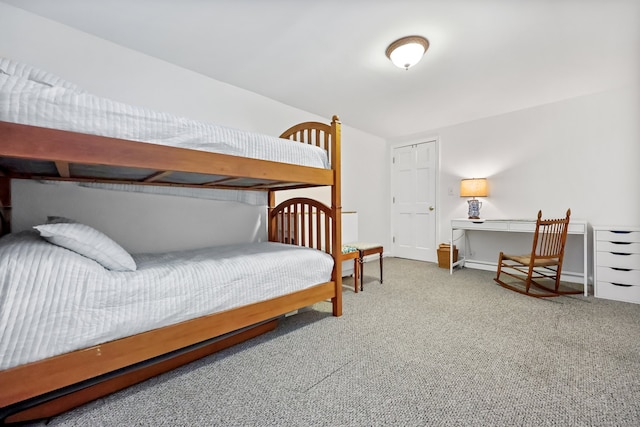 bedroom featuring carpet flooring