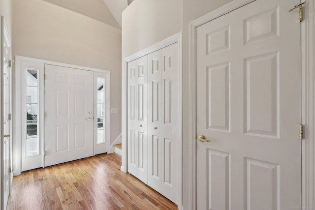 entryway featuring light hardwood / wood-style floors