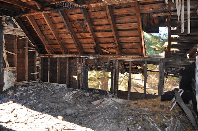 view of attic