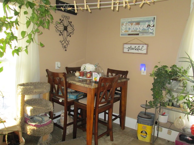 view of dining area