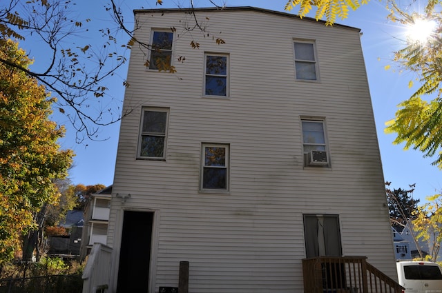 21 Violet St, Waterbury, CT 06704 - rear view of house with fence