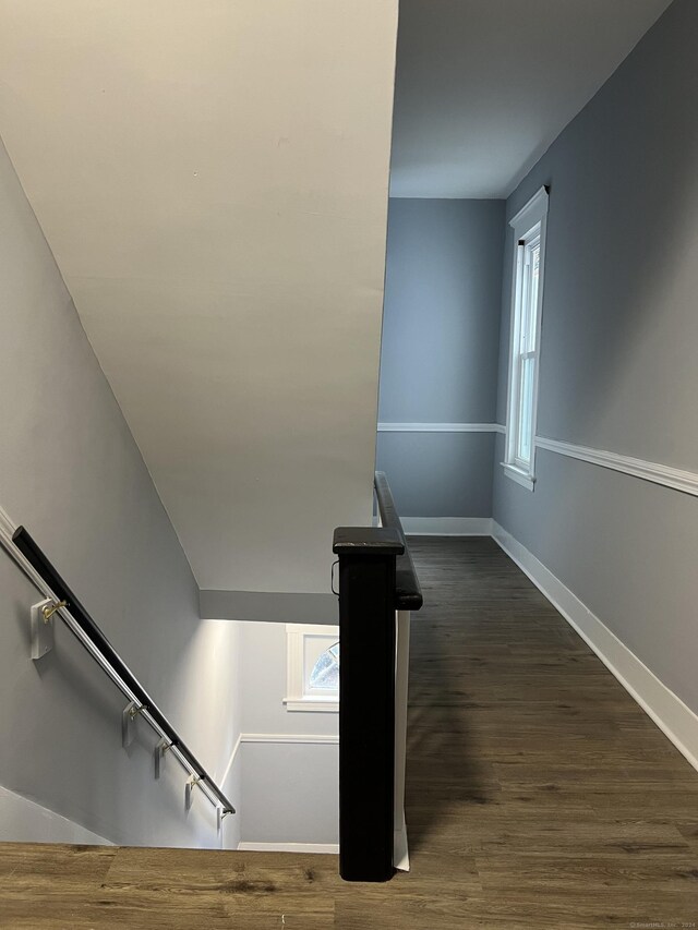 509 S Main St, Torrington, CT 06790 - stairs with wood finished floors and baseboards
