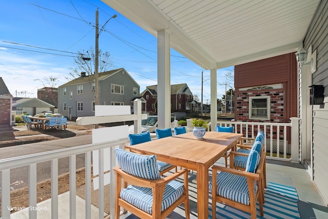 view of patio with covered porch