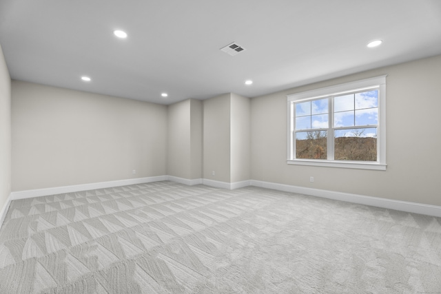 167 Willow Creek Estates Dr, Southbury, CT 06488 - spare room with light colored carpet, recessed lighting, and baseboards