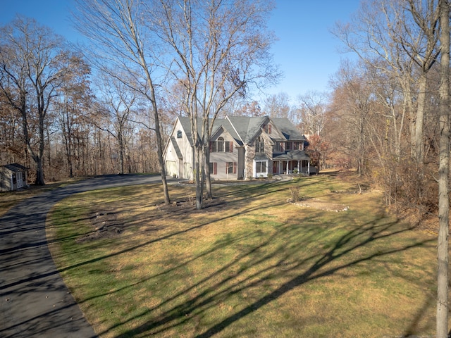 18 Eastern Ln, New Milford, CT 06776 - view of front of house with a front yard