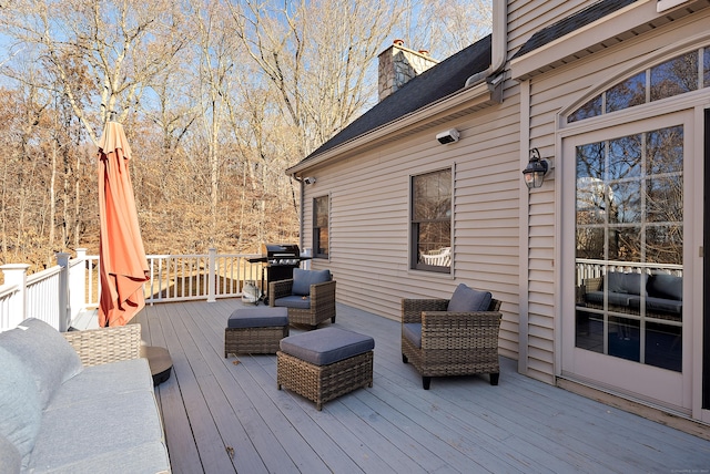 18 Eastern Ln, New Milford, CT 06776 - deck with a grill