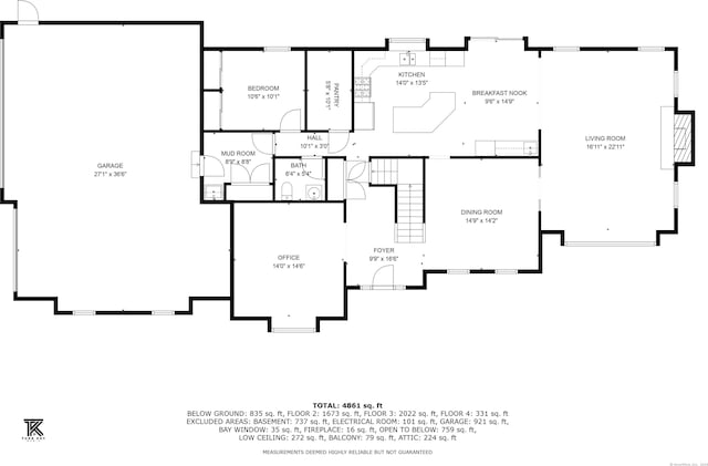 18 Eastern Ln, New Milford, CT 06776 - view of home floor plan