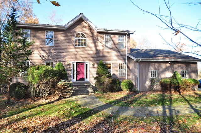 view of colonial inspired home