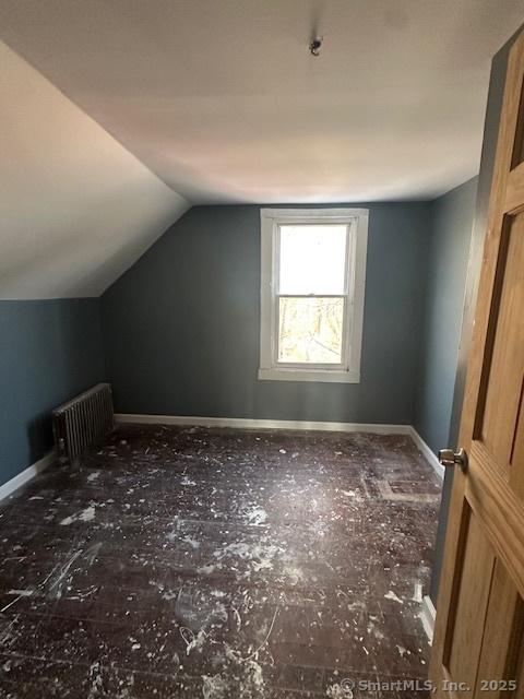 bonus room with lofted ceiling