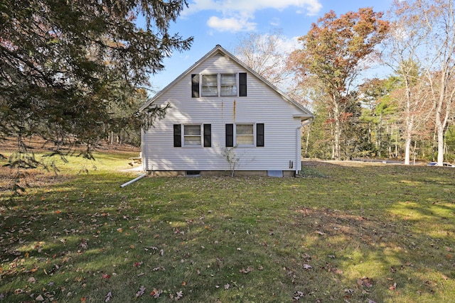 82 Pendleton Hill Rd, Voluntown, CT 06384 - view of property exterior featuring a lawn