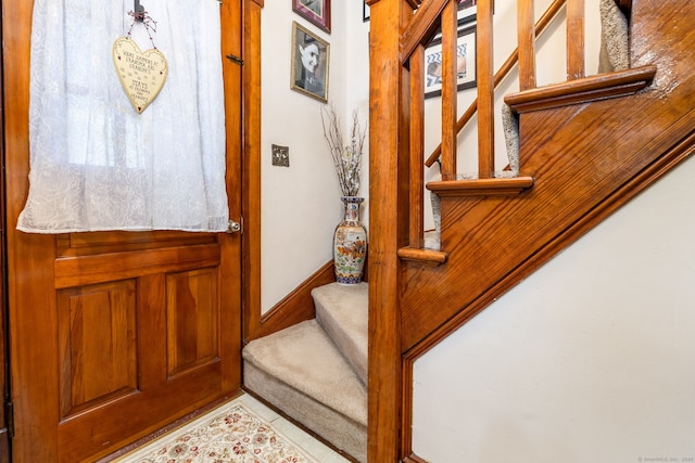 view of staircase