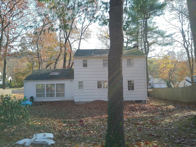 view of rear view of house