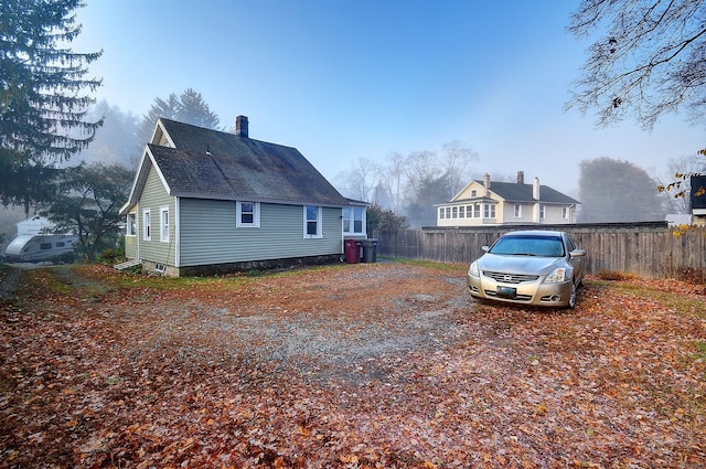 view of side of property