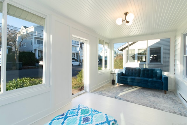 sunroom / solarium featuring plenty of natural light