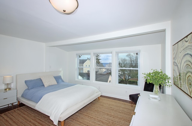 bedroom featuring hardwood / wood-style floors