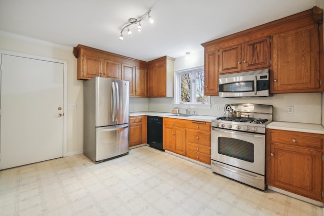 kitchen featuring sink and appliances with stainless steel finishes