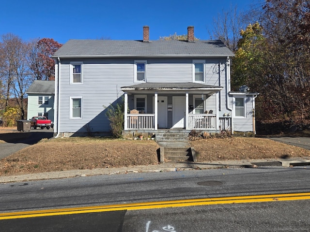 view of front facade with covered porch