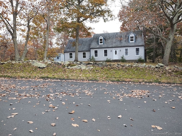 view of new england style home