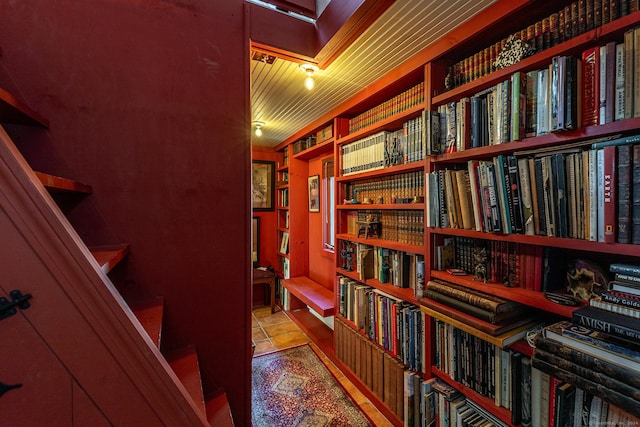 51 Wykeham Rd, Washington, CT 06793 - miscellaneous room featuring bookshelves
