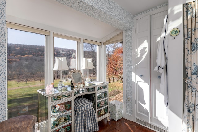 view of sunroom