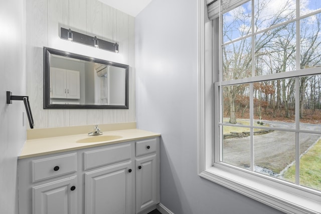 bathroom featuring vanity