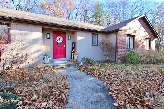 view of front of home