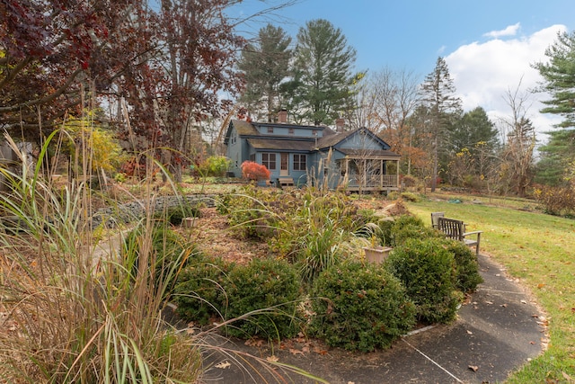 exterior space with a deck