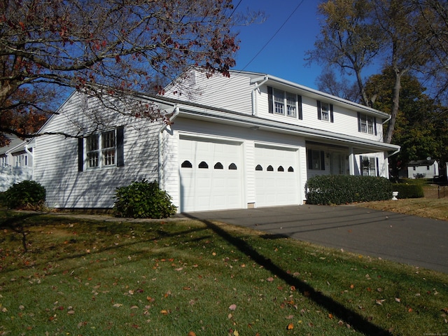 view of home's exterior featuring a yard