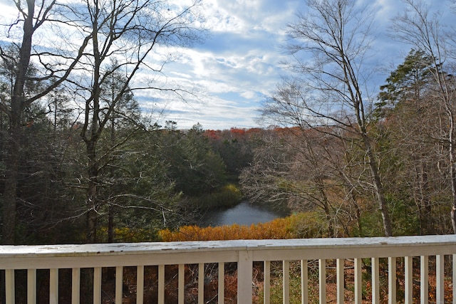 view of water feature