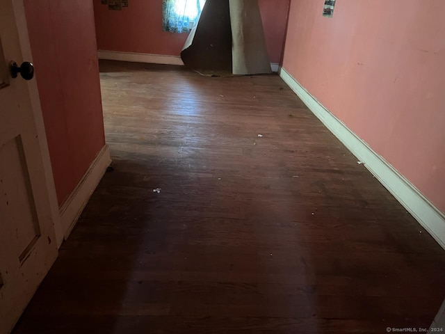 interior space featuring wood-type flooring