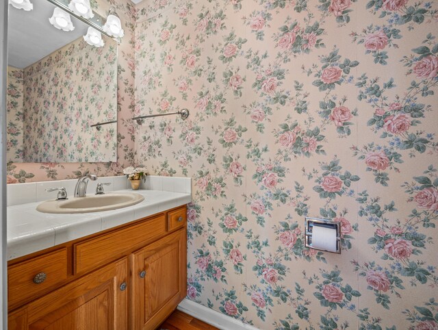 bathroom with vanity