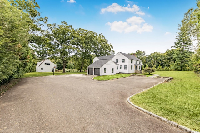 view of front of house with a front yard