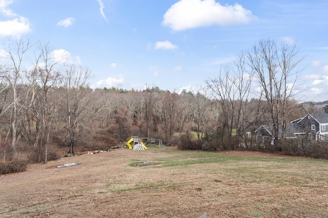 view of yard featuring a playground