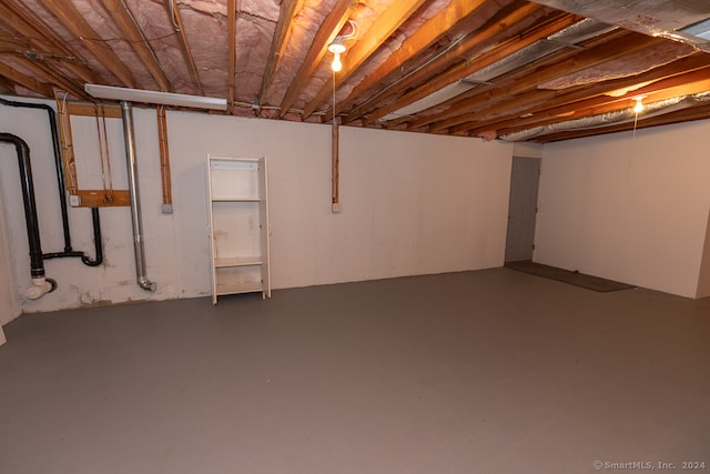 view of basement