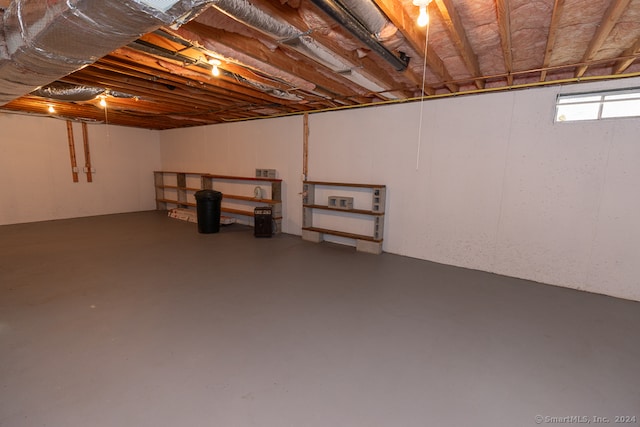 view of basement