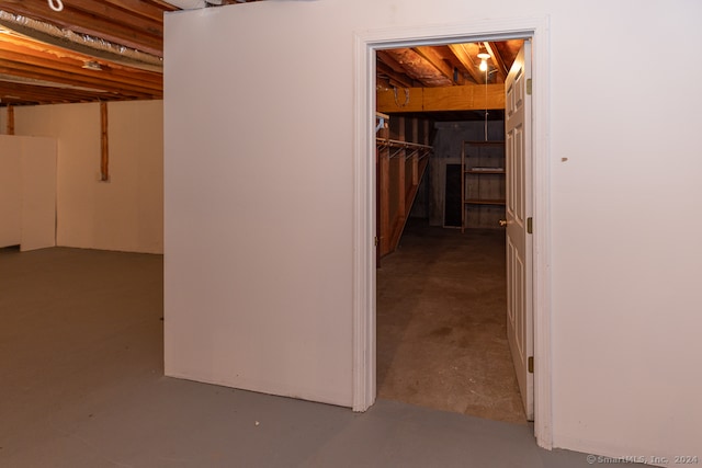 view of basement