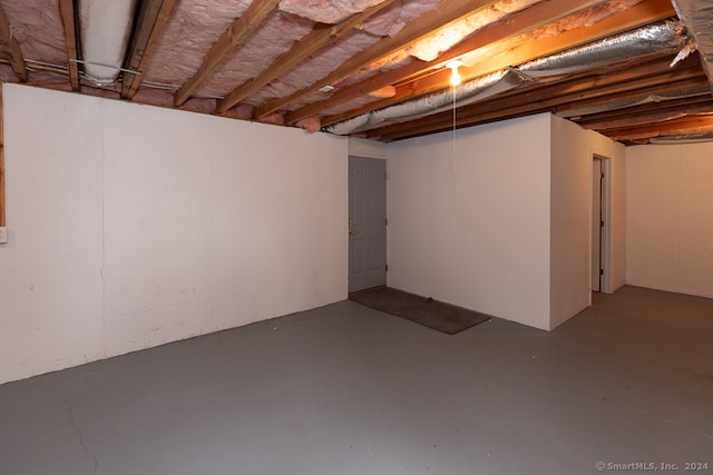 view of basement